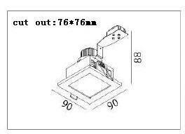 IP44 MR16 GU10 Washer room bathroom light fixtures