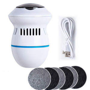 Electric Foot Grinder with Automatic Vacuum USB Rechargeable Two-speed Adjustment and 6 Grinding Heads Callus Dead Skin Removal