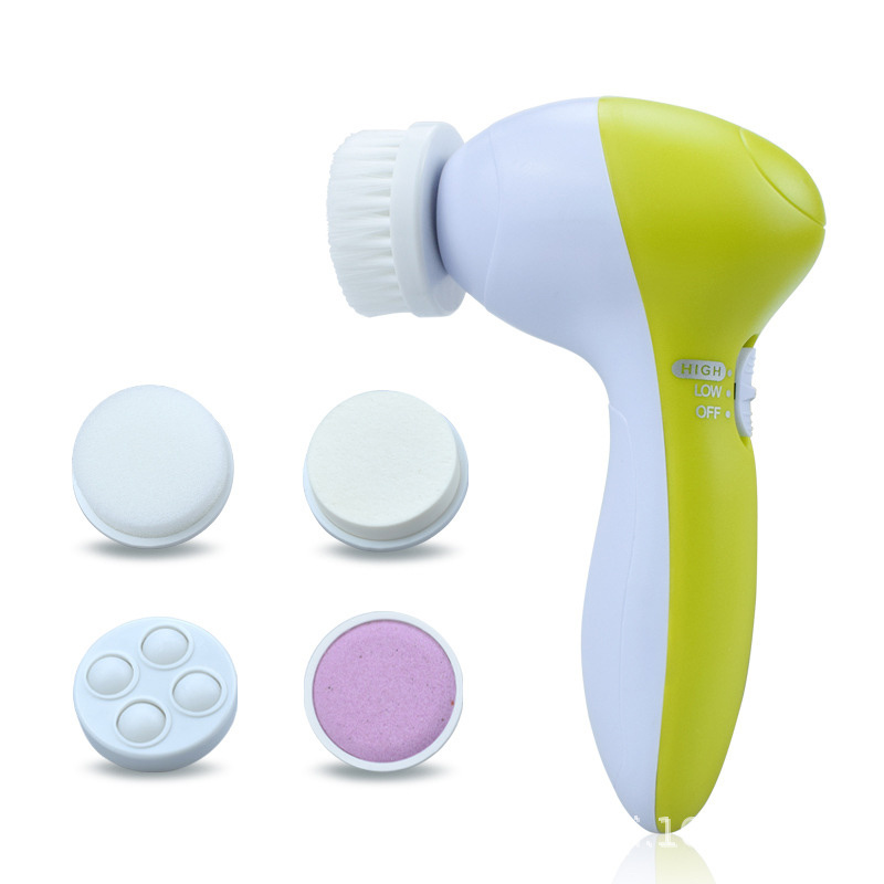 Electric Facial Cleaner 5 IN 1 Face Cleansing Brush Wash Machine Spa Skin Care Massager pore Blackhead Cleaning Facial Tools B1