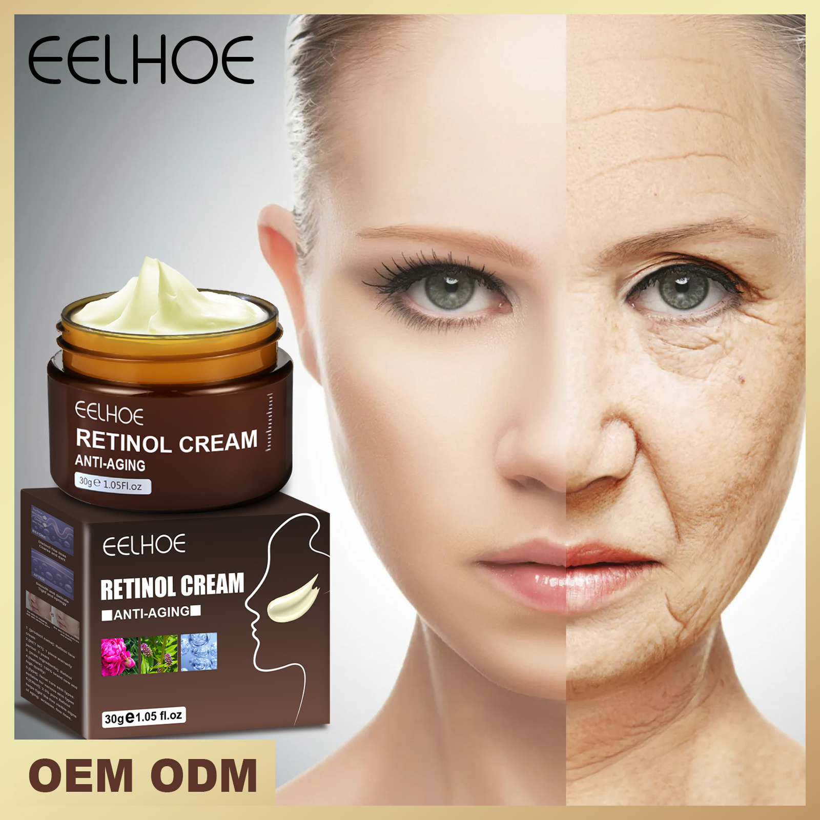 eelhoe  Retinol Facial Cream Firming Moisturizing Refreshing Facial Treatment K1