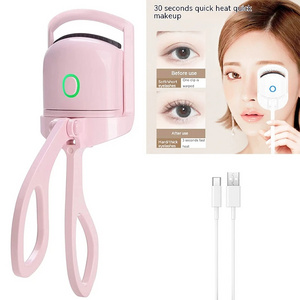 Portable Electric Eyelash Curler Heated Combs Eye Lash Longlasting Eyelashes Curl Thermal Eyelash Curler Makeup Accessories