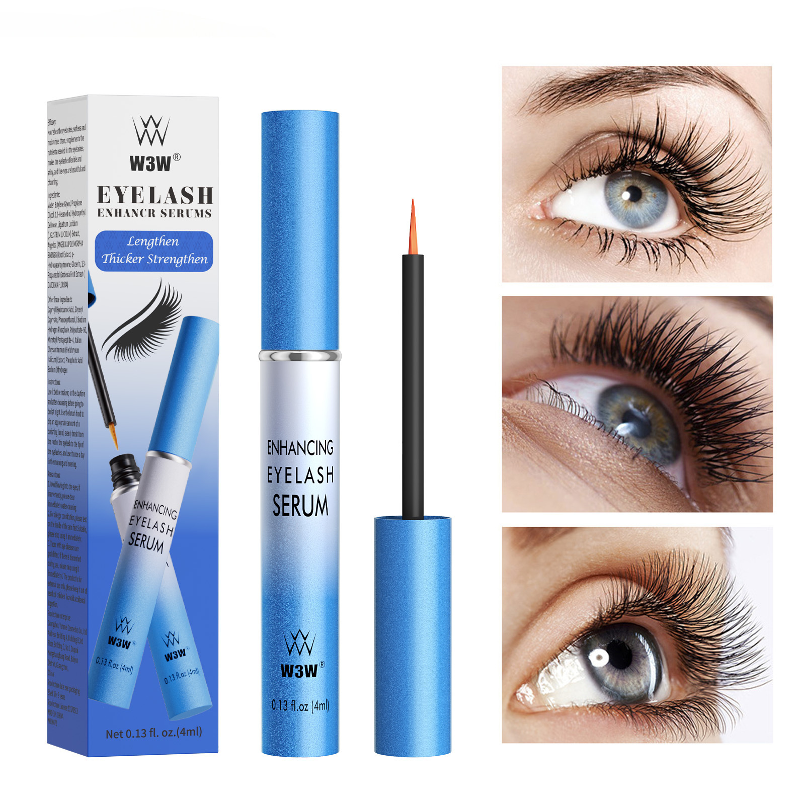 Hot sale longer thicker eyebrow serum  Organic Natural Lashes Conditioner Keratin Fluid Serum For Eye Lash Serum Eyelash Growth