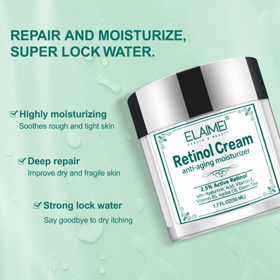 ELAIMEI Retinol Wrinkle Hyaluronic Facial Cream Moisturizer Anti Aging Anti Skin Care Face Cream K1