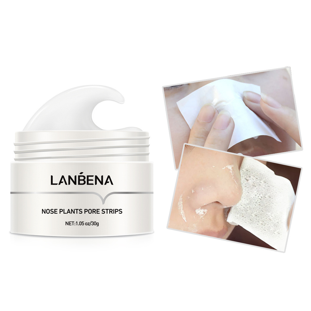 LANBENA Blackhead Remover Face Nose Mask Pore Strip Black Mask Peeling Acne Treatment Deep Cleansing Mask Oil Control Skin Care