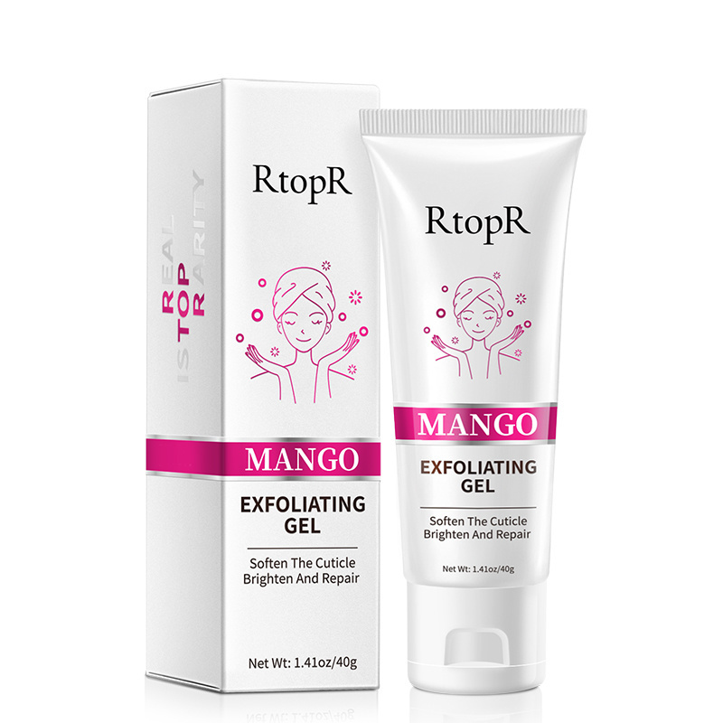 RtopR Face Deep Cleansing Scrub Whitening Moisturizing Organic Mango Facial Scrub Clear Acne Blackhead Facial Scrub