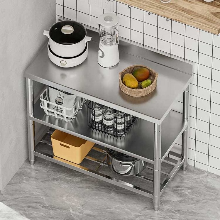 3 Layers Shelves Hotel Commercial Home Kitchen Shelf Metal Storage Racks