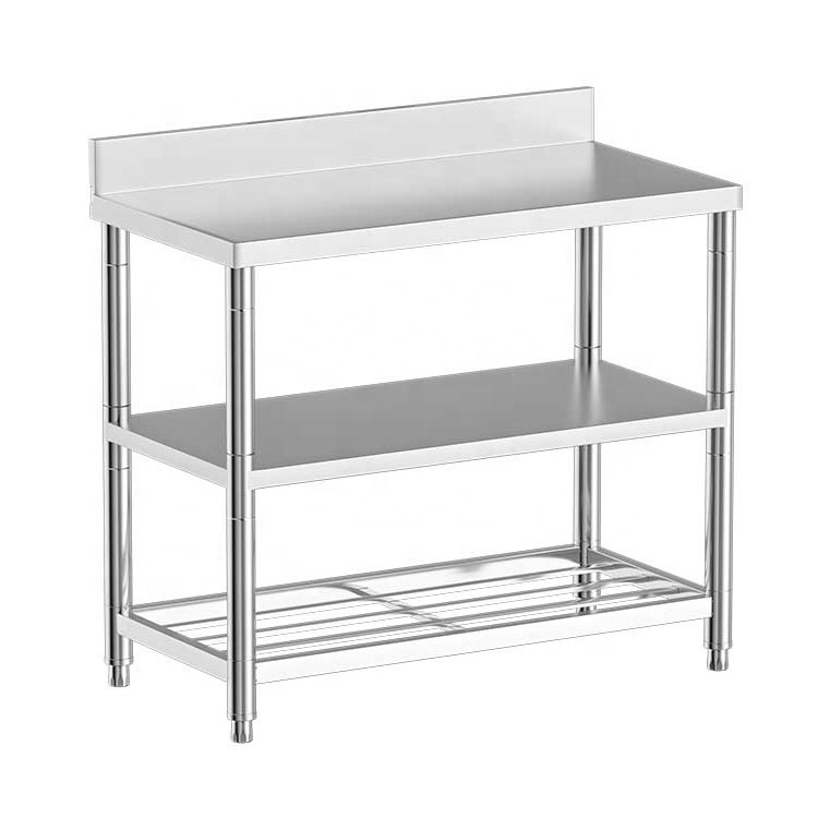 3 Layers Shelves Hotel Commercial Home Kitchen Shelf Metal Storage Racks