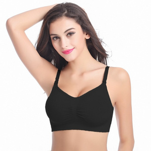 Wholesale new hot sale cushioned cup sexy mom wireless maternity nursing bra