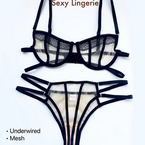 Women See Through Lingerie Sexy Lingerie Babes Lace Bra Brief