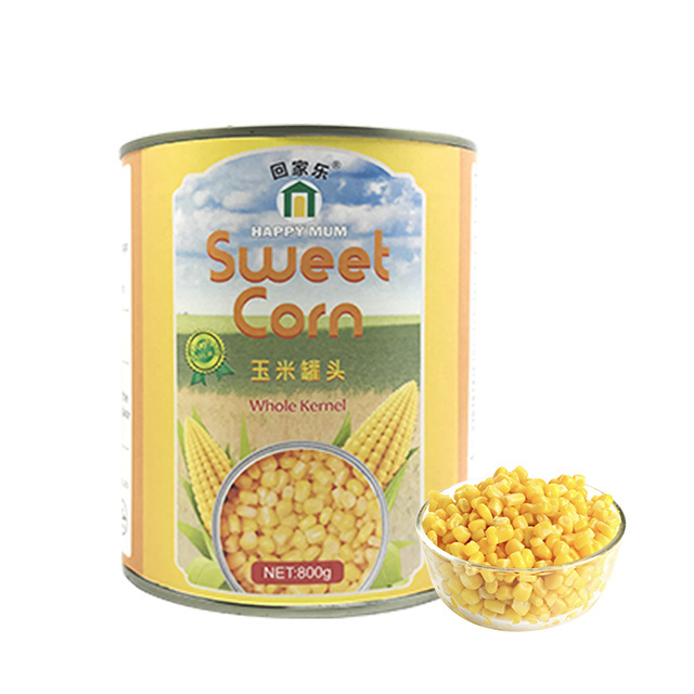 JOLION Wholesale Chinese Factory OEM brands Instant vegetable Tin Halal Natural 800g canned Food creamed sweet corn thailand