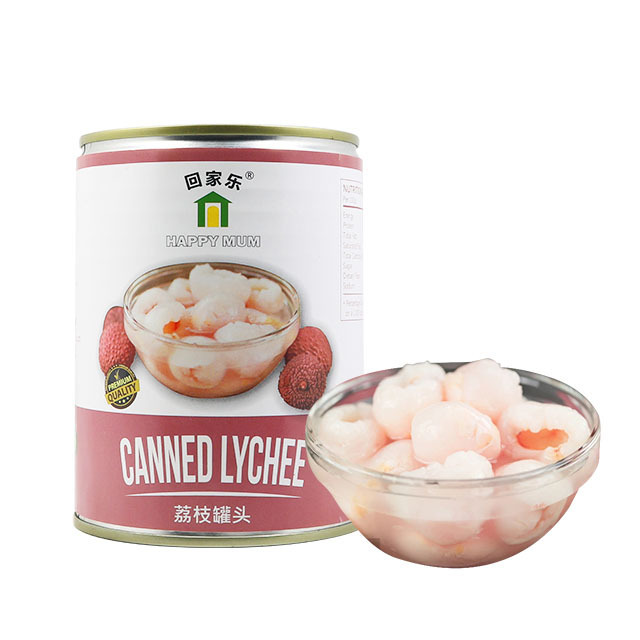 JOLION Natural taste heavy syrup fresh fruits  whole lichee china canned sweet lychee