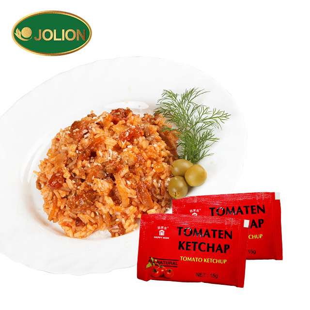 JOLION Custom 5kg Drum Pizza Tomato Sauce Bulk Squeeze Bottle Halal Brc Organic Tomato Ketchup For Turkey