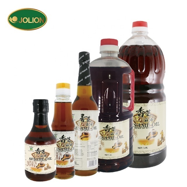 JOLION  Halal Haccp Best Seasoning Vegetable Oil OEM Brand Bottle Packing Bulk Wholesale refined 100%  Pure Sesame Oil