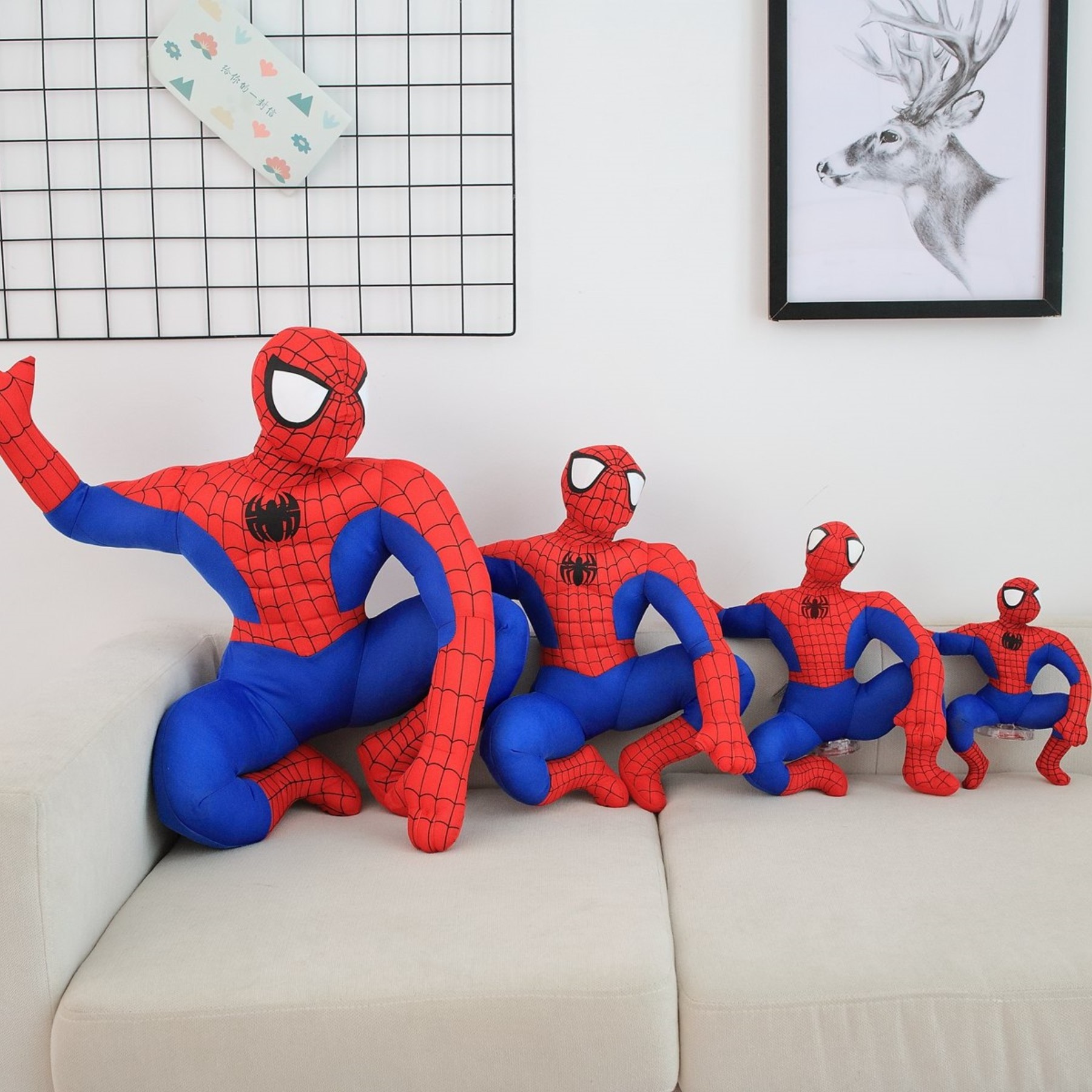 Hot sale 18/28/38/50cm Wholesale Collection spider stuffed toys SpiderMan Plush Toy Super Plush Toys for kids