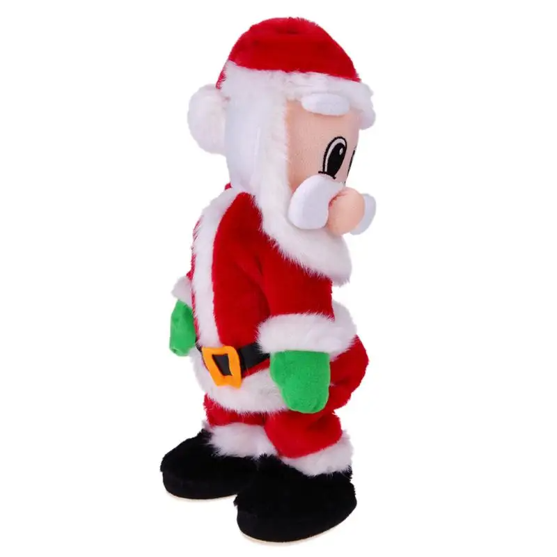 Hot Sale Christmas Electric Twerk Plush Santa Claus Toy Music Dancing Doll Xmas Gifts plush musical christmas toy for home decor