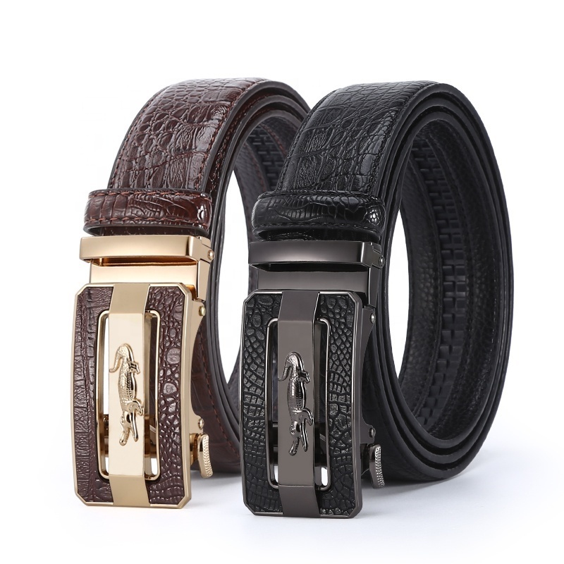 2021 Luxury Brand Men Buckle Belt Genuine Cow Leather Belt for Men Real western Leather Belts Laser Logo