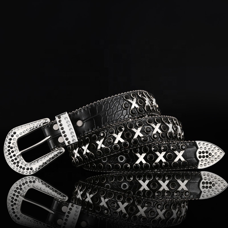 Leather Belt Popular BB simon Belt Buckle Covered Western leather belt Pcs Color Material Cloth