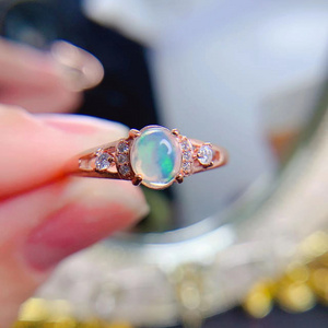 New Design Mexican 925 Sterling Silver Natural Opal Jewelry Engagement Women Rings