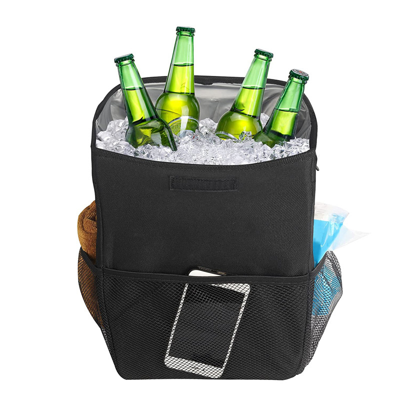 Washable Cooler Car Garbage Can Hanging Collapsible Waterproof Car Trash Bag