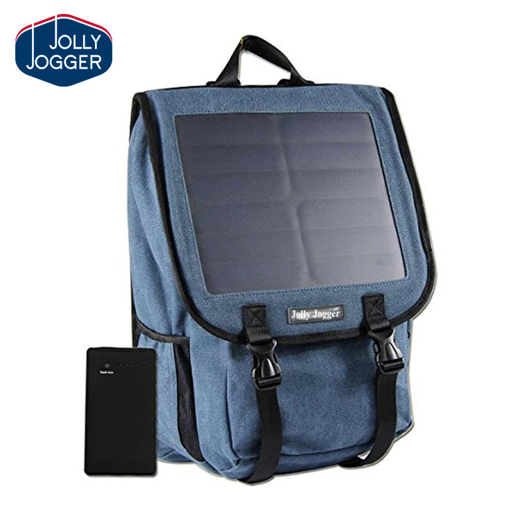 Solar Powered Backpack with High Efficiency Solar Panel Bag Solar Charger Pack 600D DAY Backpack Softback