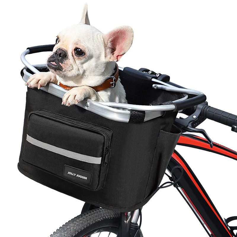 Waterproof Bicycle Handlebar Basket Bicycle Pet Handlebar Bag Detachable Cat Dog Carrier