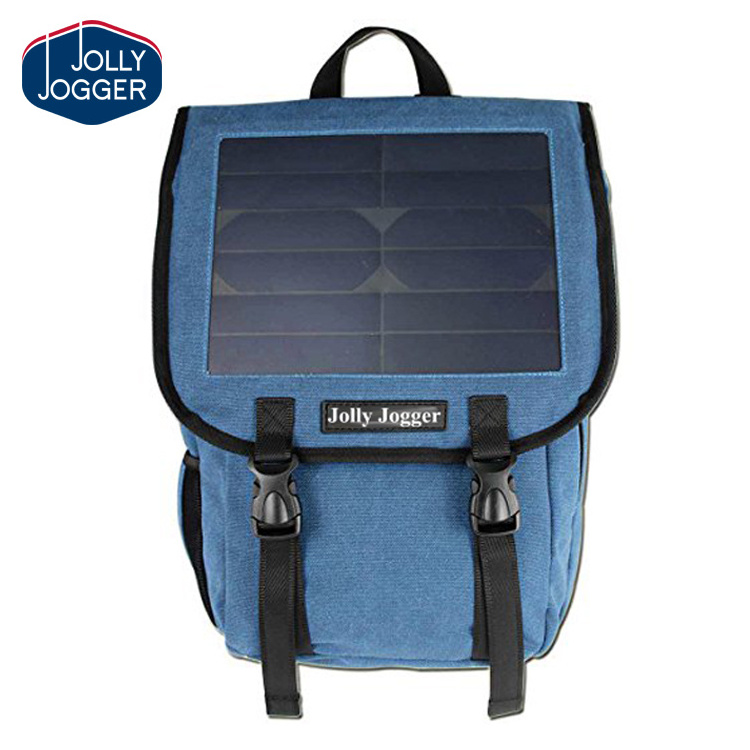 Solar Powered Backpack with High Efficiency Solar Panel Bag Solar Charger Pack 600D DAY Backpack Softback