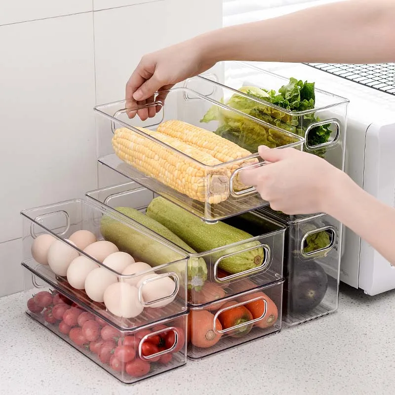 Refrigerator Organizer Storage Containers Food Box Refrigerator Drawer Organize Box Pantry Safe Material