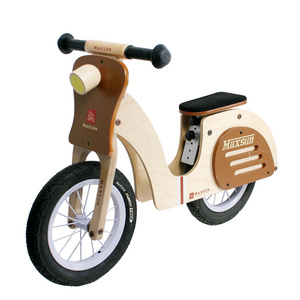 wooden balance bike wooden scooter kids bicycle toy vespa