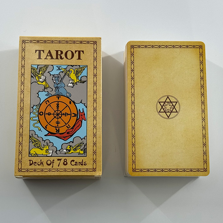 Wholesale High Quality Low MOQ Tarot Card Custom Design Paper Oracle Card Deck Guidebook Tarot Card On Sale