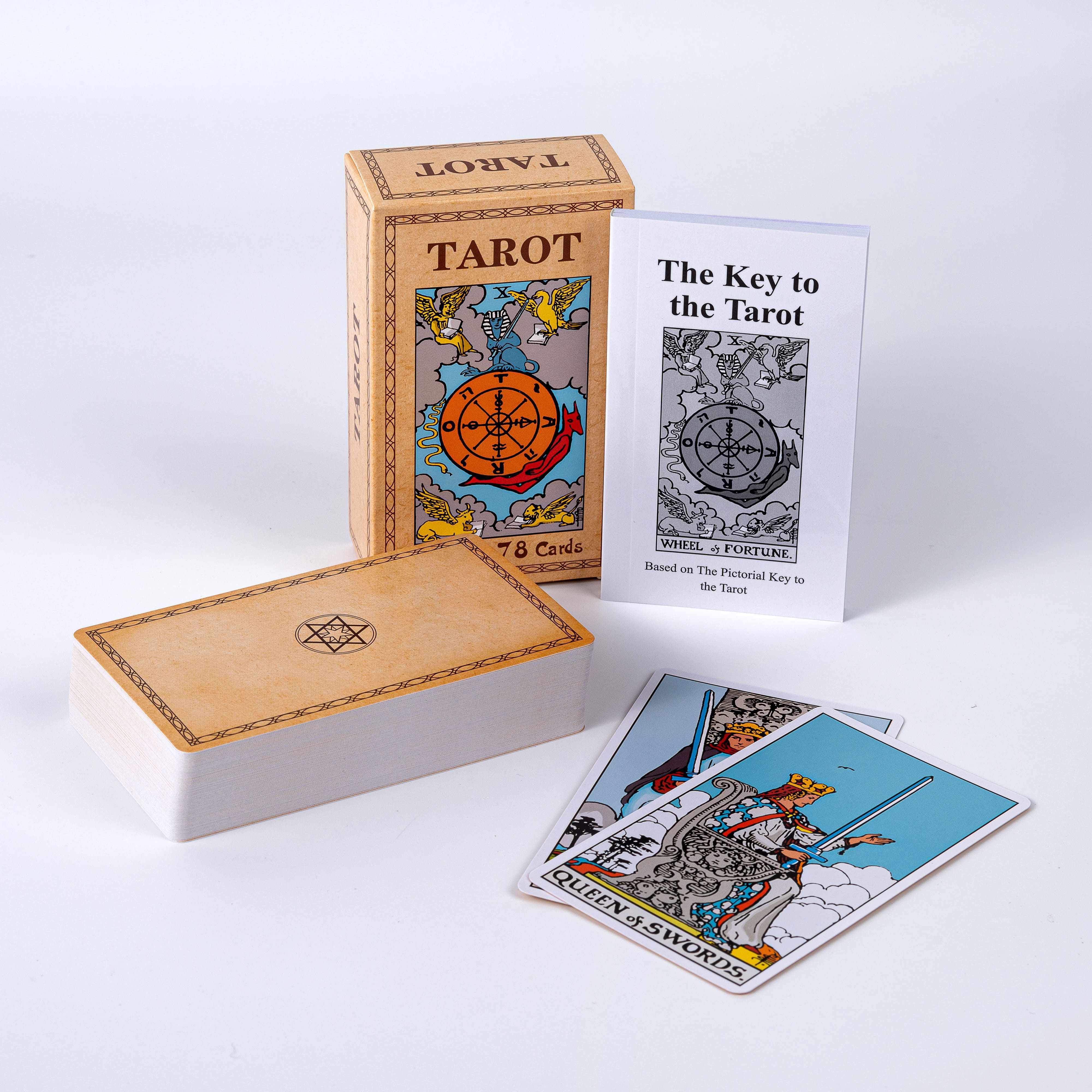 Free Sample Custom Design Your Own Tarot Card Gold Foil Original Rider Waite Oracle Card Tarot Card With Guidebook