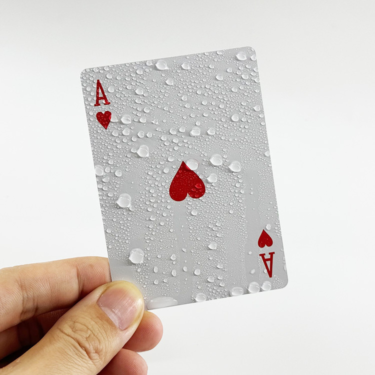 Manufacturer Custom New Quality Plastic PVC Poker Smooth Waterproof Gold Plated Creative Casino Durable Poker Playing Card