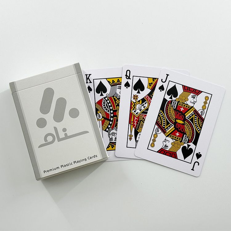 Factory OEM Custom PVC Original Lenticular Playing Card Bridge Size Gilded Side Plastic Poker Playing Cards