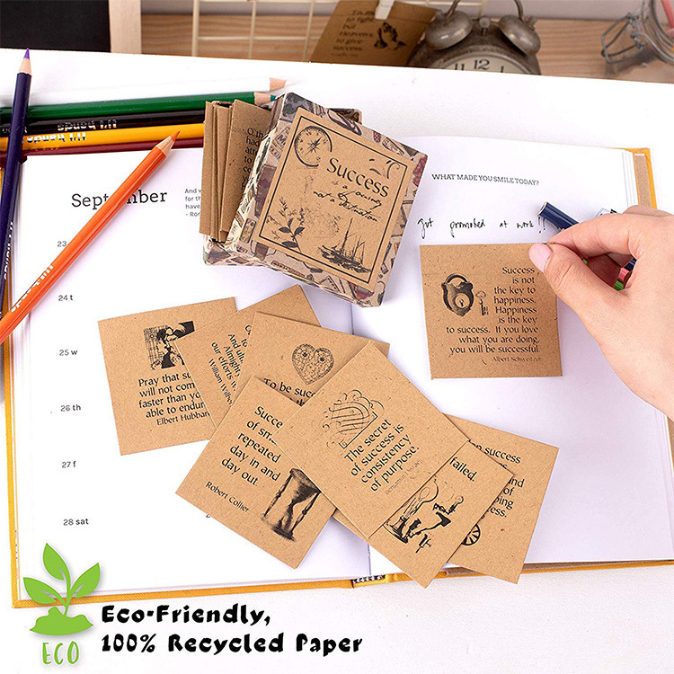 Eco Friendly Kids Affirmation Cards Set Custom Printing Self Card Mini Affirmation Card Game Deck