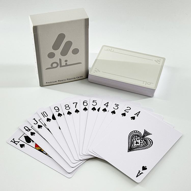 Factory OEM Custom PVC Original Lenticular Playing Card Bridge Size Gilded Side Plastic Poker Playing Cards