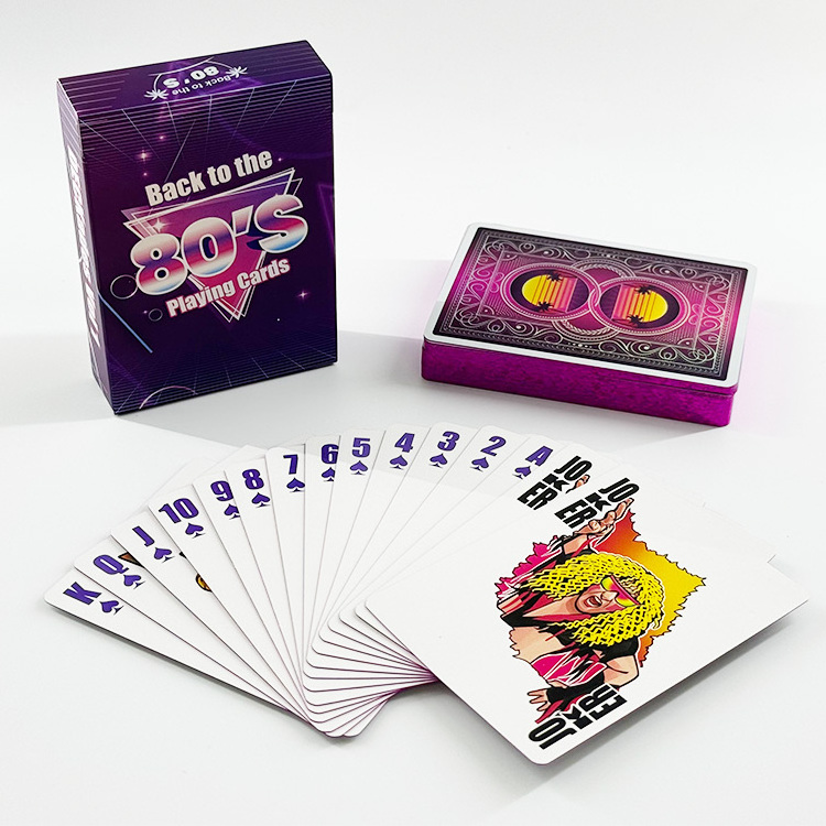 Free Sample Custom Design Your Logo Luxury Paper Poker Deck Special Edge Blank Sublimation Playing Cards