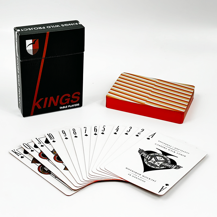 Custom Logo Design Artistic Pattern Quality Paper Playing Cards Waterproof Plastic Poker Card Game In Box