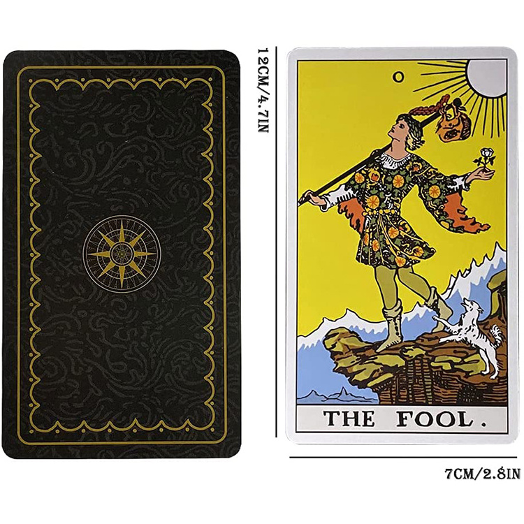 OEM Custom  Wholesale Oracle Taror Cards Rider Waite Custom Printing Paper Tarot Cards With Guidebook