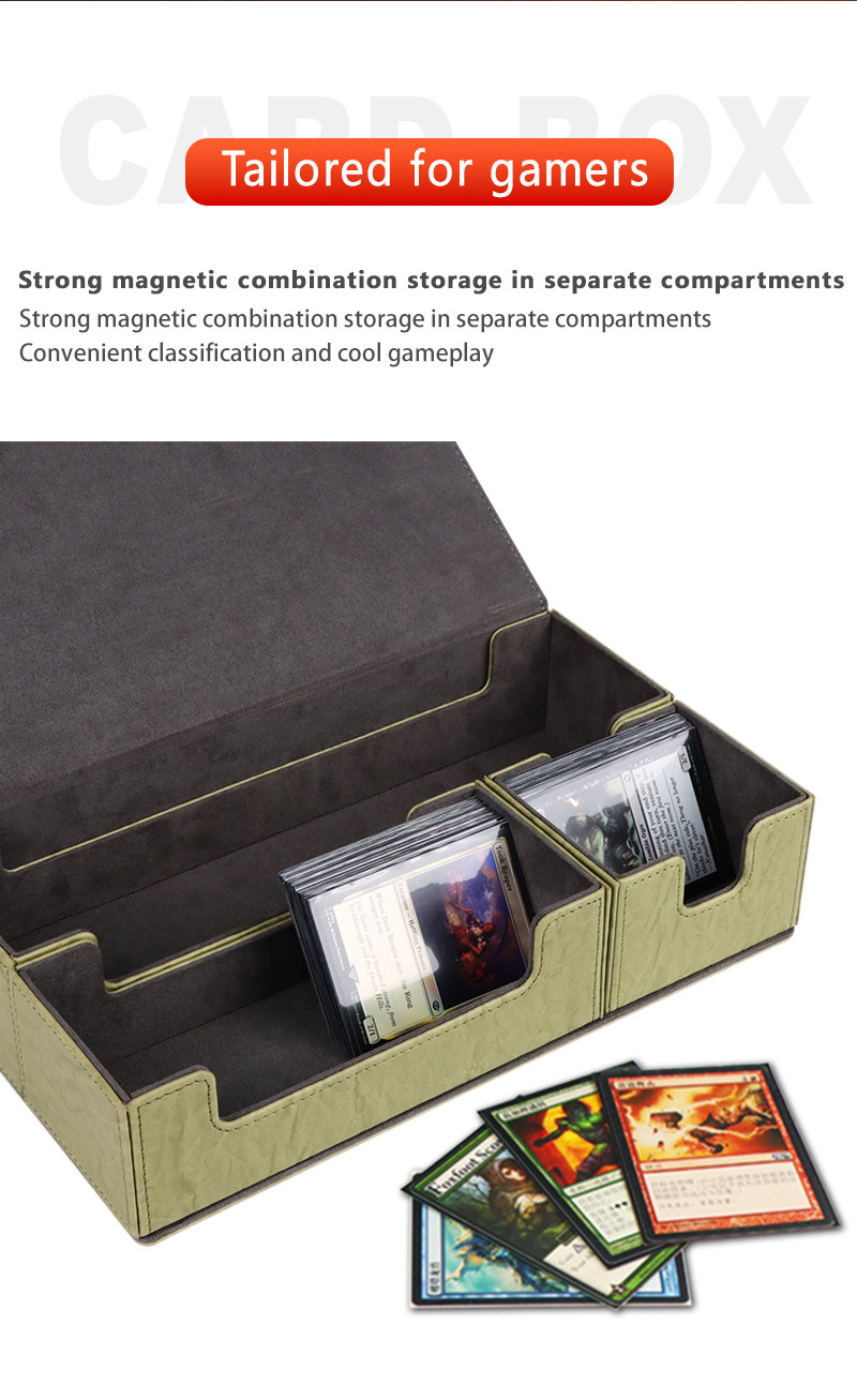 Commander Tarot Deck Box Collectible Cards Box 600+ Plus Cards Compatible  Mtg Tcg Deck Box