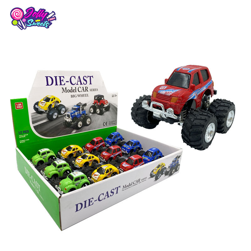 Hot Sale Big Wheels Mini Car Toy Die cast Toy Vehicle Pull Back Alloy Car Toys For Kids Child Party Favors