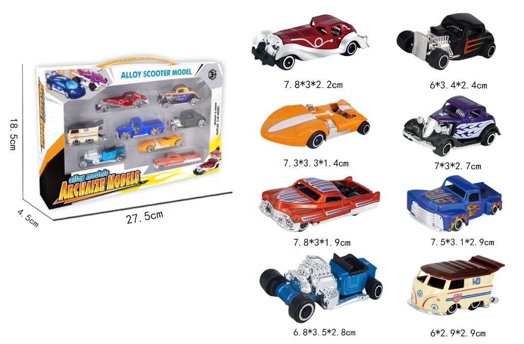 Hot Sale Kids Mini Alloy Car 1 64 Toy Car Set Diecast Toy Vehicle Set For Children