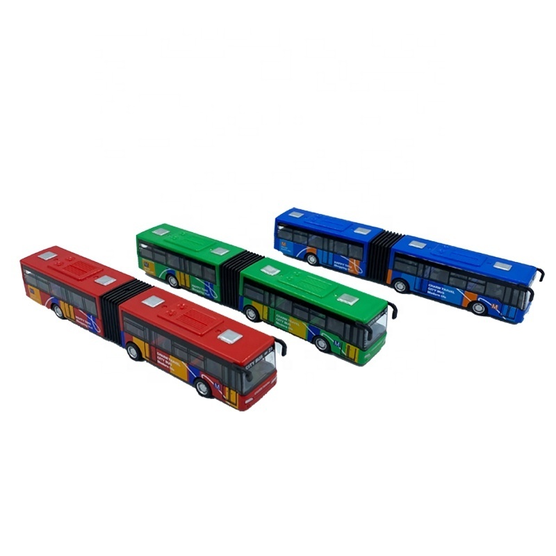 Wholesale Scale 1:64 Mini Bus Pull Back Car Model Diecast Toy Vehicles Metal Toy Car For Kids