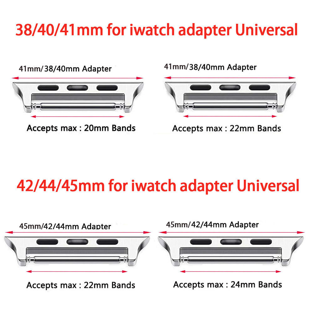 49mm Connector Adapter for Apple Watch ultra Band Connectors for Apple Watch 42mm 44mm 38mm 45/41mm Stainless Steel 7 SE 5 4