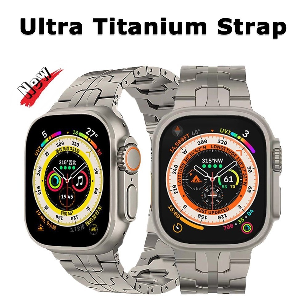 Watch strap for apple watch ultra titanium band 49MM titanium watch bands Replacement for iWatch Series 9 8