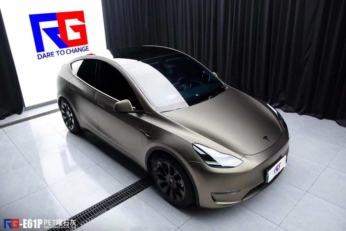 Joly  Color Changing Auto Body  protection film PET matte  Obsidian lime PVC Sticker Film PET Car Vinyl Wrap