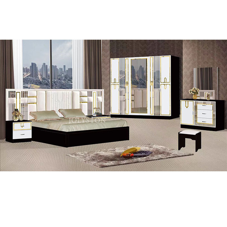 Modern Glass Mirror Bedroom Sets King Size Mirrored Bedroom Furniture Set