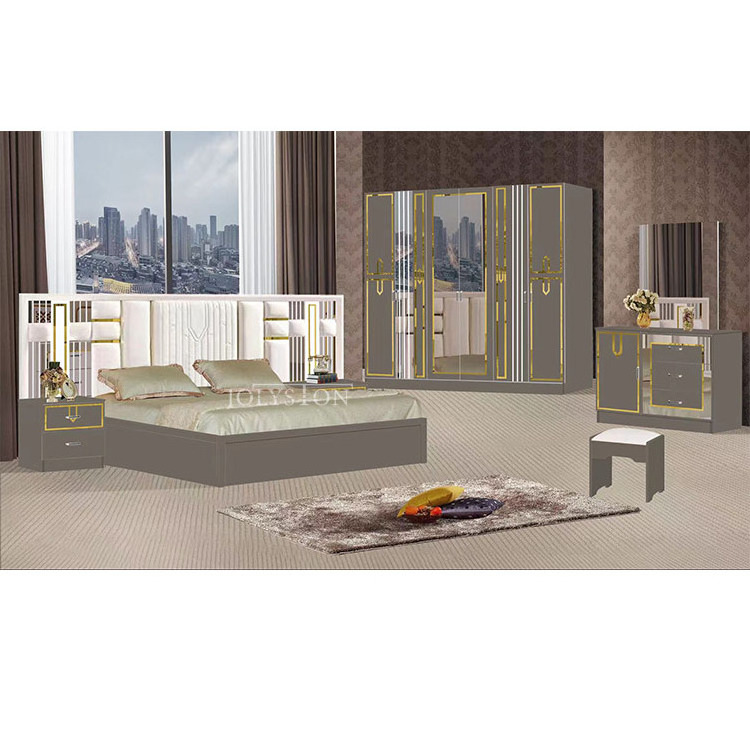 Modern Glass Mirror Bedroom Sets King Size Mirrored Bedroom Furniture Set