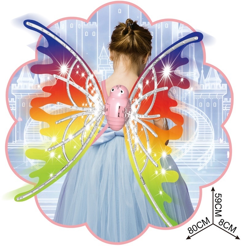 Butterfly fairy sparkle wings girls toy light up wings cosplay princess angel wings