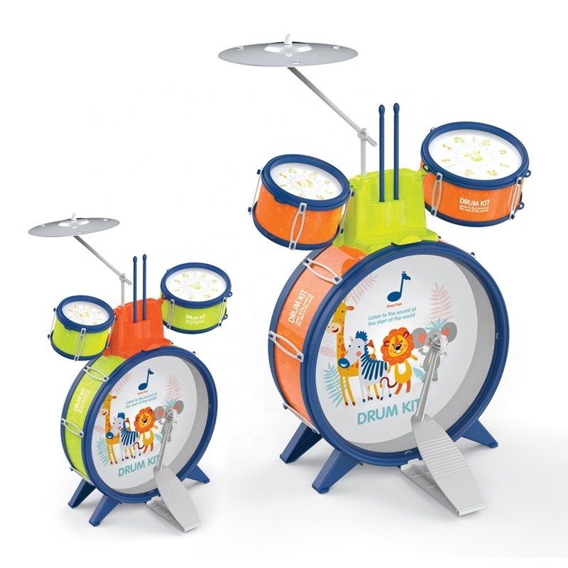 Kids toys drum play set toddler jazz drum kit rock and play musical instrument toys