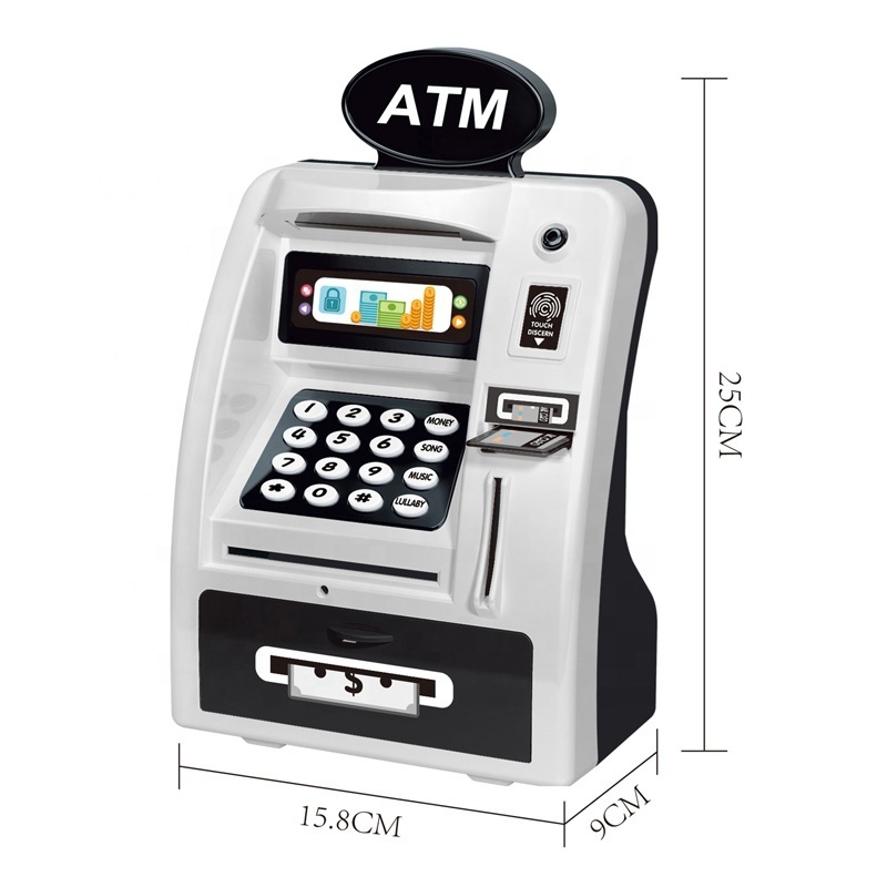 Electric ATM toy savings bank pretend ATM savings bank toy for kids