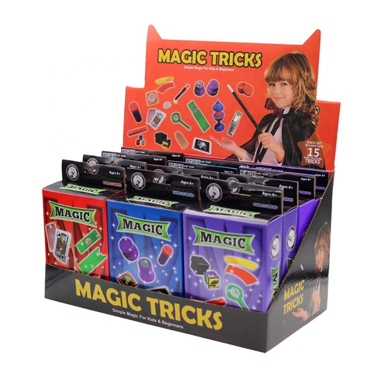 Kids easy learning magic 15 kinds of magic props toy set magic tricks for kids